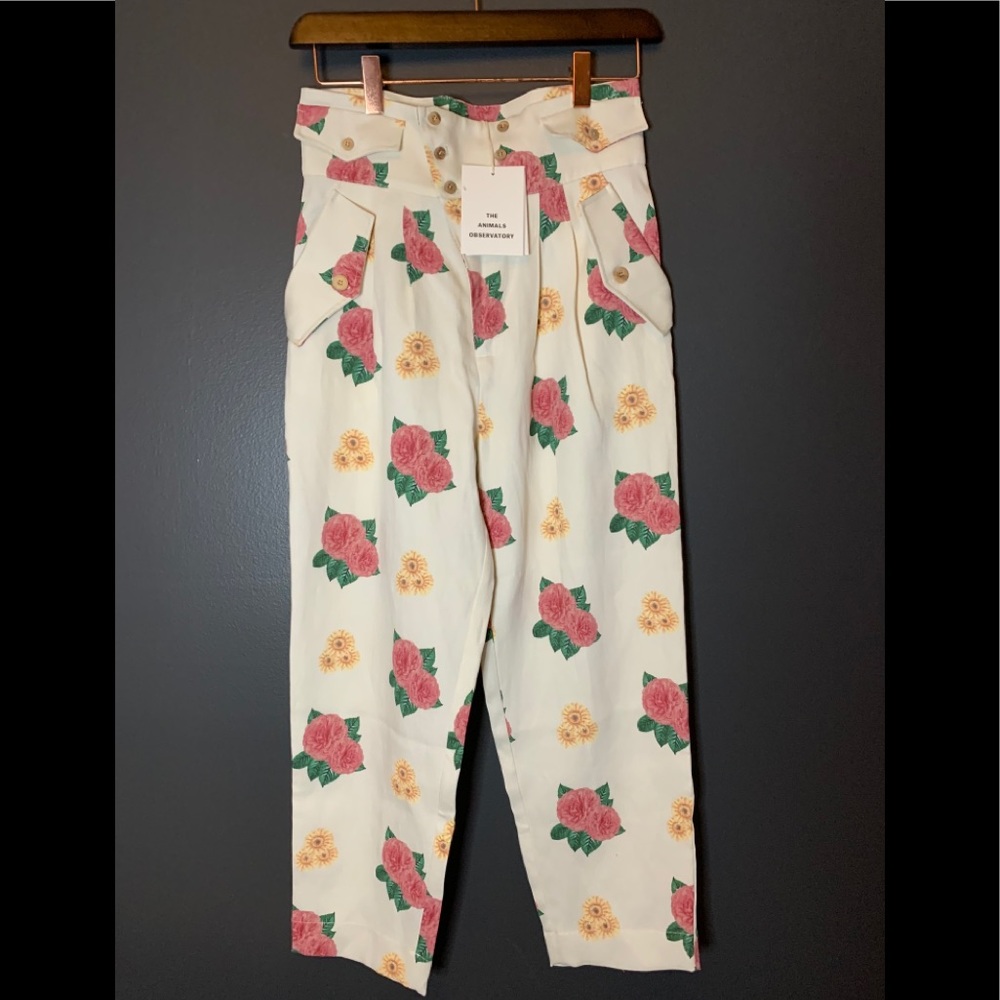 The Animals Observatory Camel Floral Bottoms